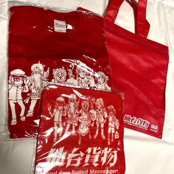 센다이 화물 T셔츠 & 미니 타월 & 토트백 3세트