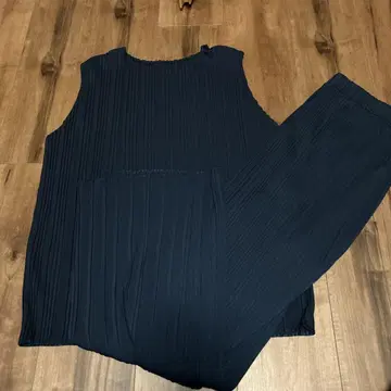 UNIQLO 리브 셋업 XL 다크 블루