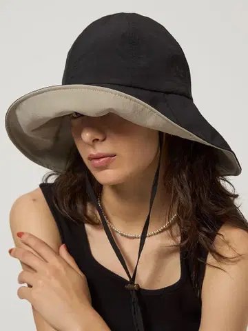 UNITED ARROWS 하이쇼쿠 롱 브림 햇 UV 케어