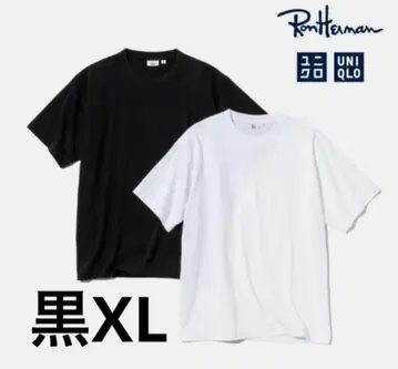 Ron Herman x UNIQLO 티셔츠 블랙 XL 사이즈 에어리즘