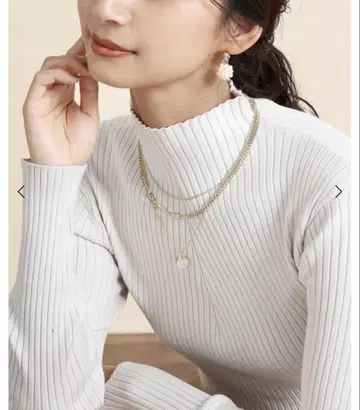 레이어드 목걸이 실버 야마다야 미사용