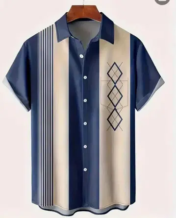 새상품 로카빌리 반팔 셔츠 네이비 XXL