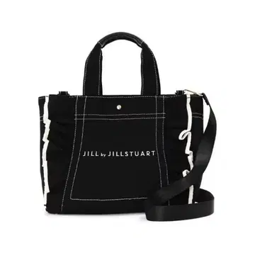 JILL BY JILLSTUART 프릴 토트백 블랙 숄더 대