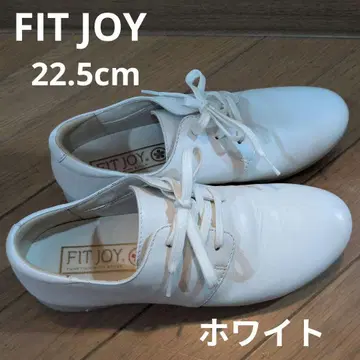 FIT JOY 화이트 가죽 스니커즈 22.5cm