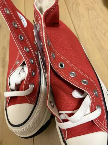 CONVERSE 레드 스니커즈 US 4 / JPN 23