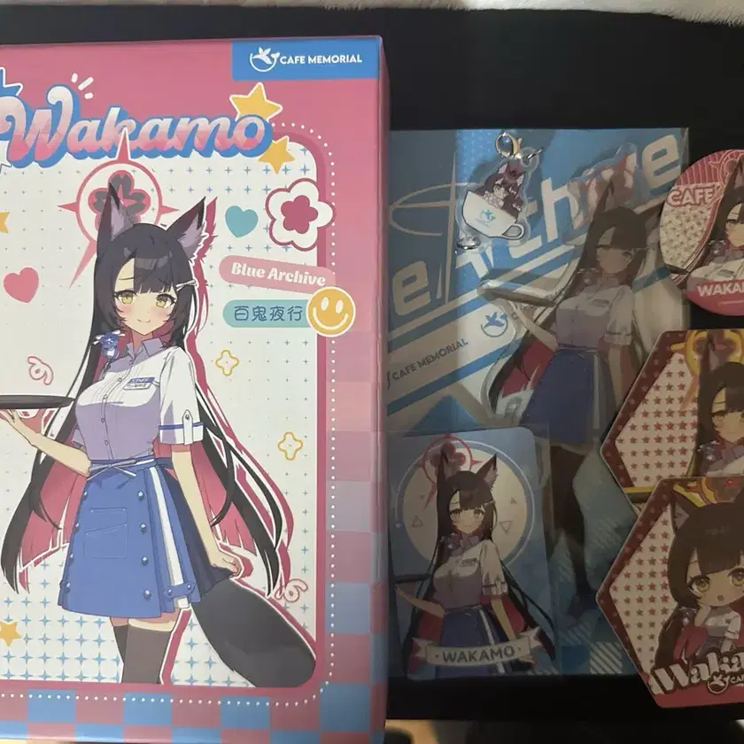 Blue Archive Cafe Memorial ブルアカ アクスタ ワカモ ブルー