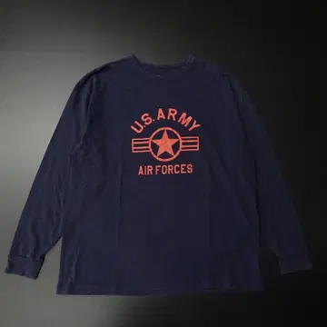 00s ALPHA 알파 긴팔 티셔츠 U.S.ARMY 페이드 2XL