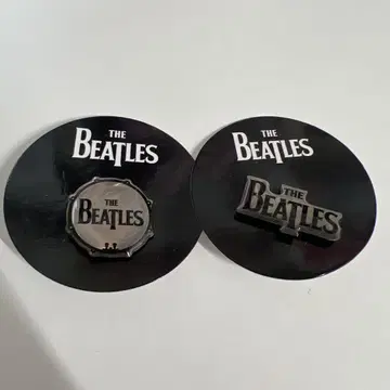 The Beatles 가챠가챠 핀 배지 2개 세트