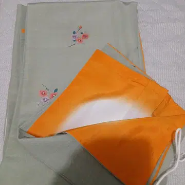 꽃무늬 코몬 이중 기모노 세탁 가능한 기모노