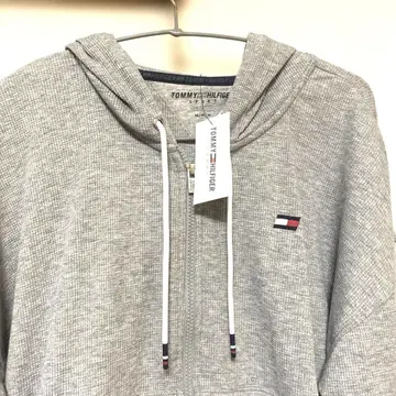 택 포함 미사용 새상품 TOMMY HILFIGER 그레이 풀 집업 후드티