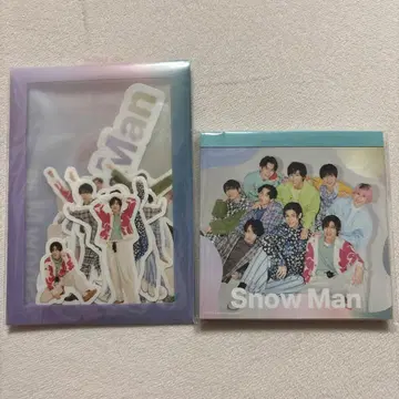 SnowMan 조각 스티커 메모장