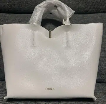 [미사용 새상품] FURLA Ribbon 훌라 리본 화이트 토트백