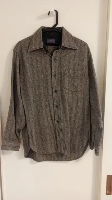 Pendleton 70년대 빈티지 헤링본 울 긴팔 셔츠