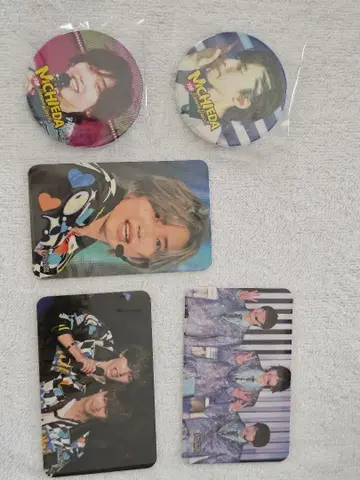 미치에다 슌스케 캔뱃지와 사진 카드 세트