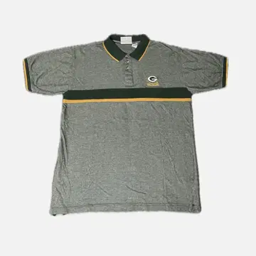 NFL 90년대 Green Bay Packers 피케 셔츠 자수 로고