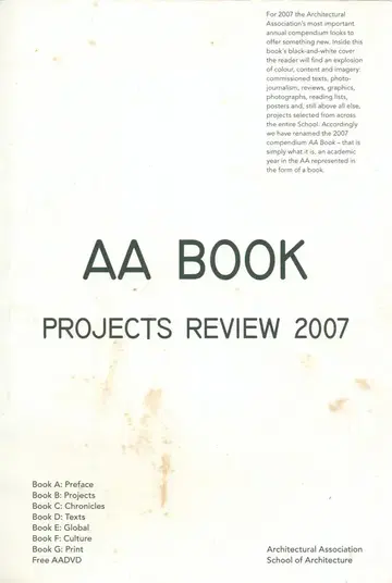 AA Book: Projects Review 2007 CD 포함