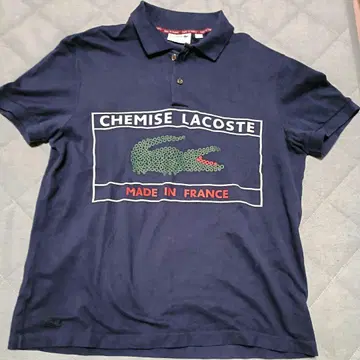 LACOSTE 네이비 피케 셔츠