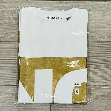 HOMIE 긴팔 티셔츠 사이즈 S 화이트/골드