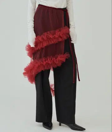 Tulle wrap skirt/튤 랩스커트