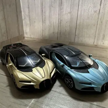 Bugatti 부가티 투르비옹 1/32 2대 세트 골드 블루