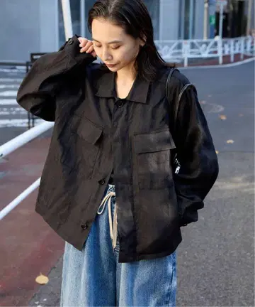 린넨 밀리터리 자켓