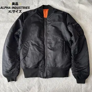 새상품급 ALPHA INDUSTRIES MA-1 XL 사이즈 블랙