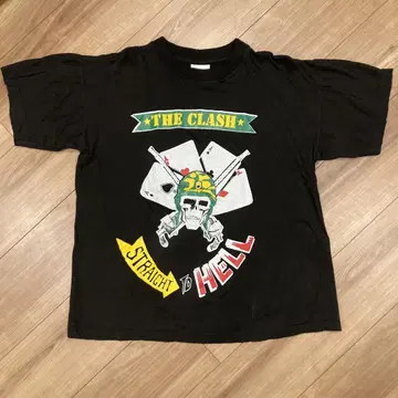 THE CLASH STRAIGHT TO HELL 티셔츠 S
