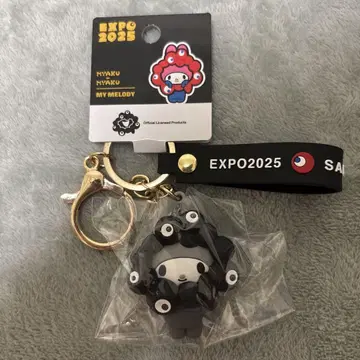 간사이 EXPO 2025 산리오 마이멜로디 & 먝먝 블랙 키링