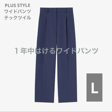 PLUS STYLE 와이드 팬츠 L 사이즈 124106016 그레이
