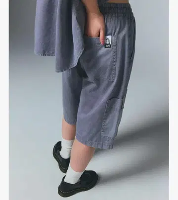 X-girl FADED FACE EASY HALF PANTs 그레이