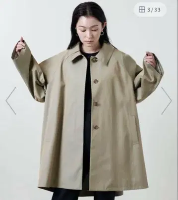 새상품급 MARWUNITEDARROWS 스텐카라 코트 38 올리브