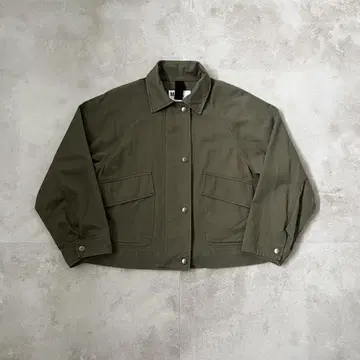 MHL WASHED COTTON DRILL 코튼 집업 블루종