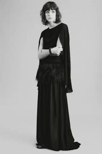 미사용 새상품 ZARA 2025년 페이크 퍼 자싱 원피스