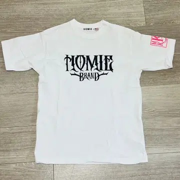 HOMIE 브랜드 티셔츠 M 화이트 페디