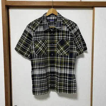 patagonia 체크 반팔 셔츠