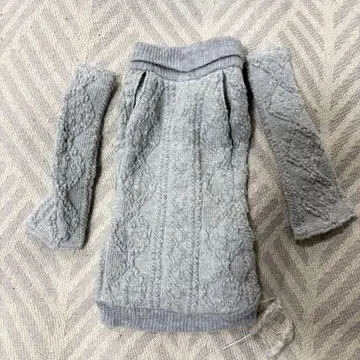 [ 48/50cm 인형용 ] AZO2 터틀넥 니트 원피스