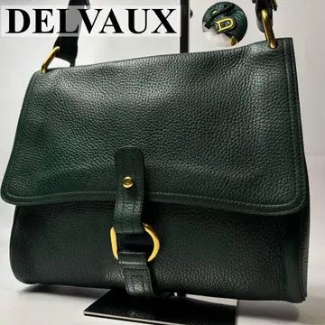 [새상품급 레어] DELVAUX 델보 가죽 원 숄더백 그린