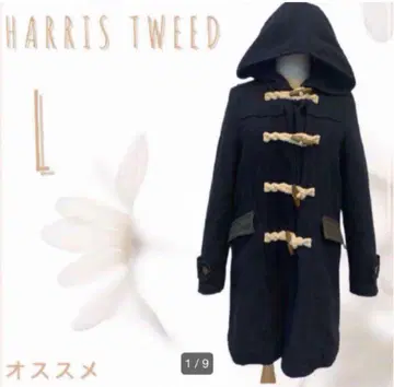 [ Harris Tweed ] 세븐데이즈선데이 더플 코트 트위드 L
