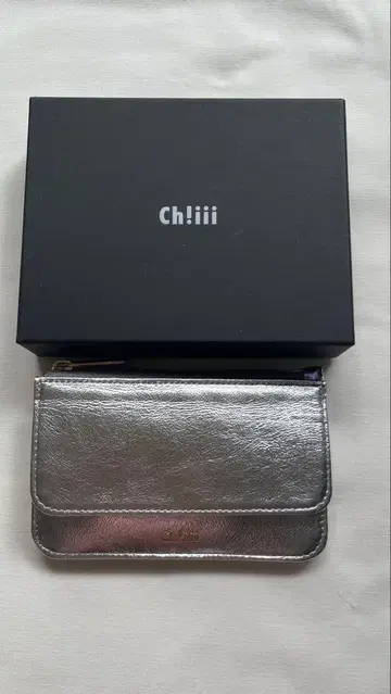 chiiiibag Flap Coin Card Case (silver)