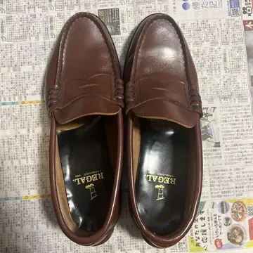 REGAL 브라운 가죽 로퍼