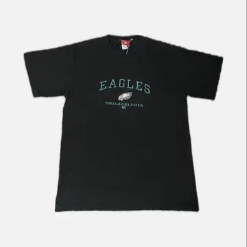 NFL 자수 로고 블랙 이글스 티셔츠