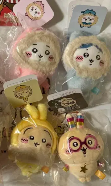 치이카와 세트 토끼 하치와레 봉제 인형 푹신푹신한 파자마 마스코트