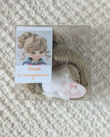 인형용 가발 Ponytail (6~7인치) [ChicaBi]