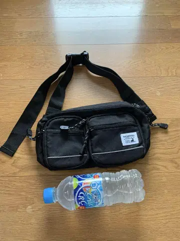 블랙 바디백 웨스트 파우치