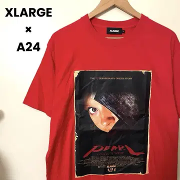 XLARGE x A24 pearl 티셔츠 빨간색 L