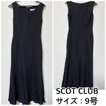 SCOT CLUB 엠보싱 가공 원피스 스콧 클럽