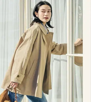 [새상품급] green label relaxing 텐트 라인 미들 코트