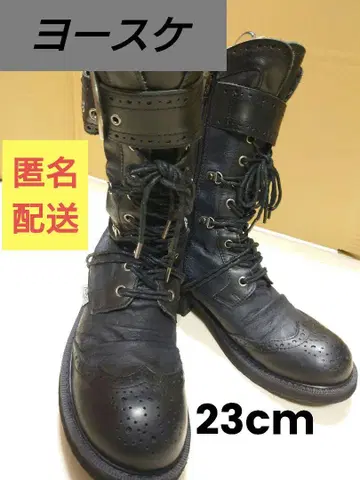 요스케 믹스처 레이스업 부츠 YOSUKE 끈 고딕 펑크