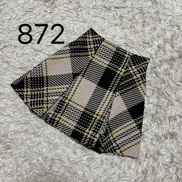 872*snidel 로빙 체크 스커트
