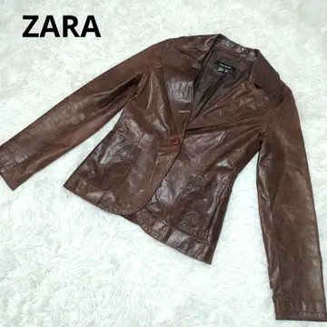 [ ZARA ] 자라(S) 가죽 자켓 무지 구제 의류